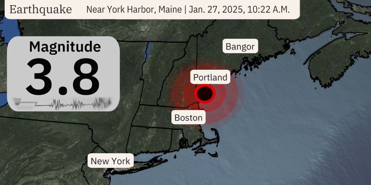 Earthquake Rattles Maine and Boston 3.8 Magnitude Tremor Hits Atlantic Coast