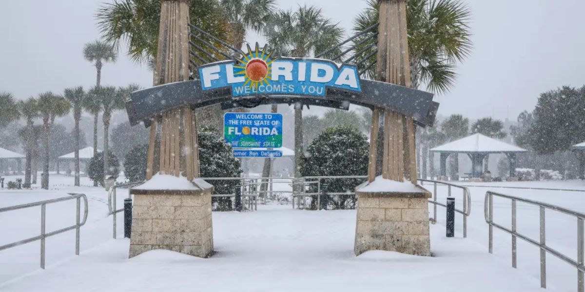 Florida Snowstorm Breaks Records, Delivering the Heaviest Snowfall in State History