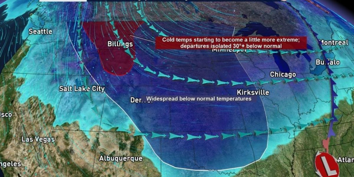 Freezing Cold to Impact the Region Through Tuesday, No Precipitation Expected